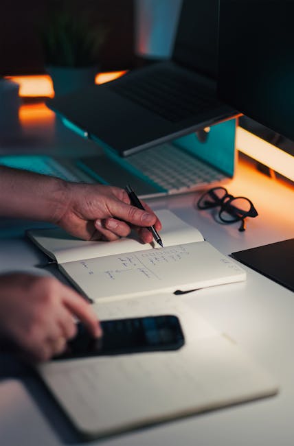 Person reviewing a storage decision checklist on a laptop