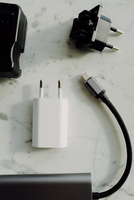 USB-C adapter plugged in while showing heat and unstable connection warning signs