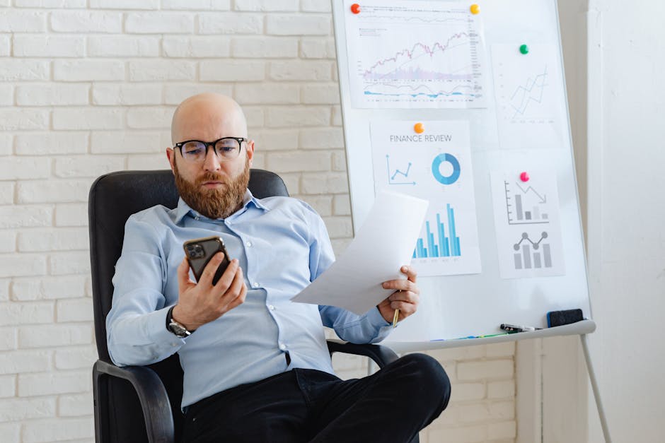 Person on a smartphone reviewing security and permissions settings