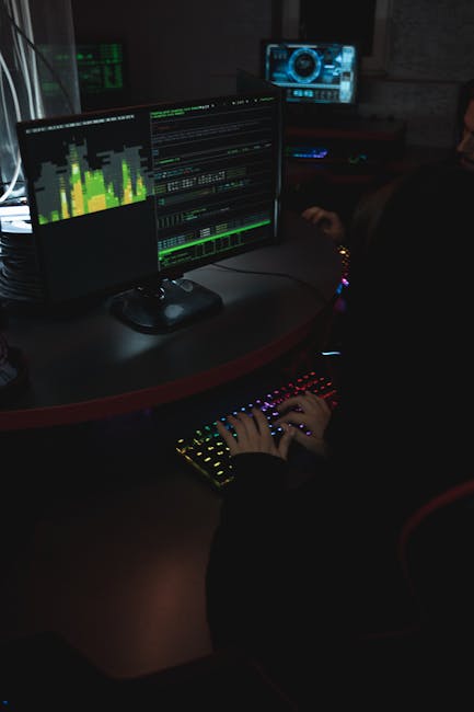 Developer typing commands in a Linux terminal on a laptop